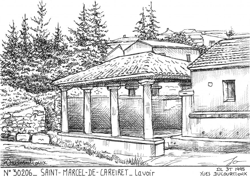 N 30206 - ST MARCEL DE CAREIRET - lavoir